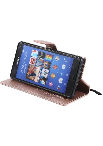 YH Mall Sony Xperia Z3 Mini Pu Deri Darbeye Kapak Için Flip Case Manyetik (Yurt Dışından)