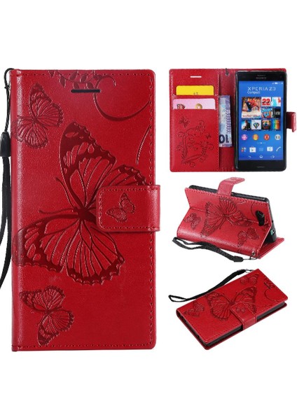 YH Mall Sony Xperia Z3 Mini Pu Deri Darbeye Kapak Için Flip Case Manyetik (Yurt Dışından)