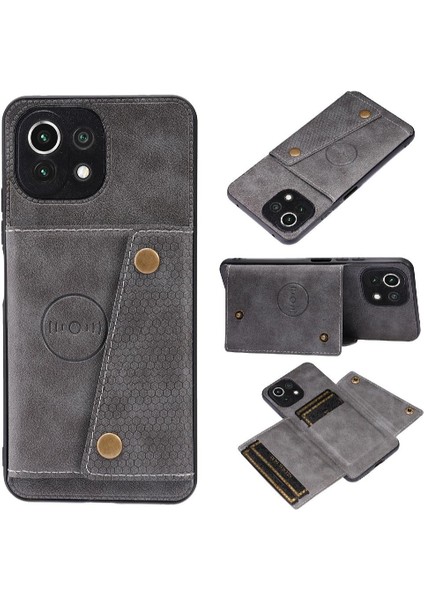 Cüzdan Kılıf Xiaomi 11 Lite 5g Ne Buit Demir Kickstand Darbeye (Yurt Dışından)