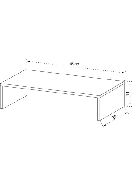 Monitör Yükseltici - 45 cm