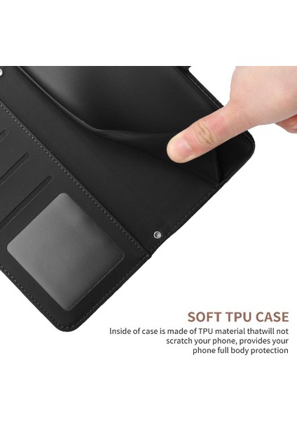 Kart Tutucu ve Uzun Kayış ile Realme C65 4g Deri Cüzdan Için Flip Case (Yurt Dışından)