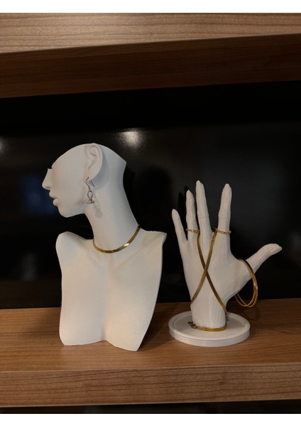 Dekoratif Takı Mankeni Teşhir Standı 25 cm Orta Boy 2li Set fırsatları