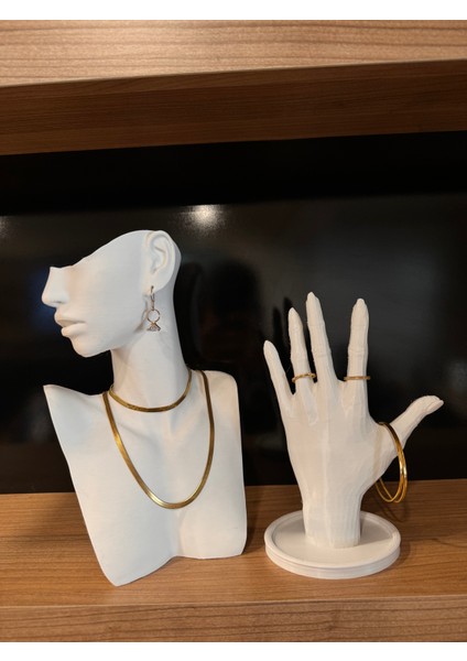 Dekoratif Takı Mankeni Teşhir Standı 25 cm Orta Boy 2li Set indirimleri