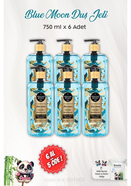 Blue Moon Duş Jeli 750 ml ve Rosıe