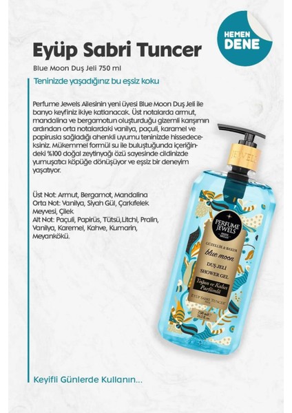 Blue Moon Duş Jeli 750 ml ve Rosıe
