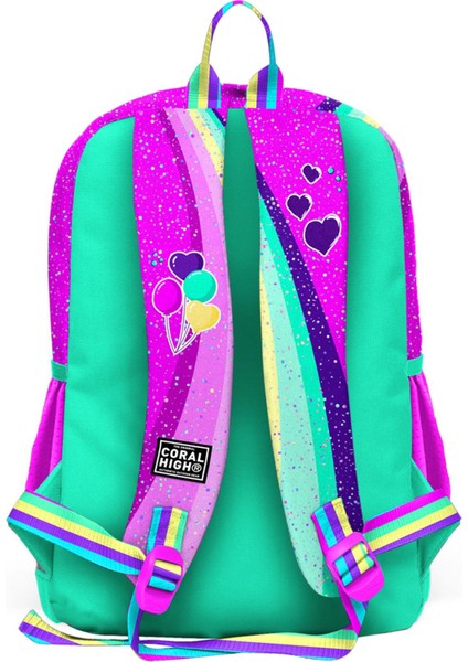 Kids Unicorn Desenli 3'lü Okul Çanta Seti Pembe Su Yeşili Ergonomik Tasarım fiyatları