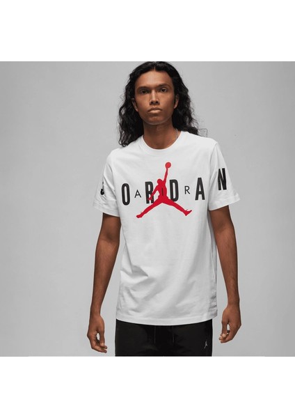 Air Erkek Beyaz Günlük T-SHIRT.100