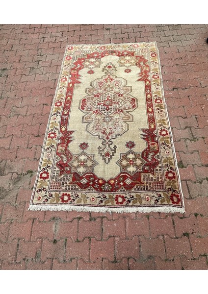 140X232 cm El Dokuma Eski Türk Büyük Halı Oryantal Desenli Oturma Odası Kilim