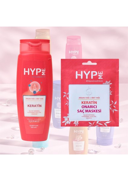 Keratin Sülfatsız Şampuan 350 ml - Saç Maskesi 50 ml 2li Set