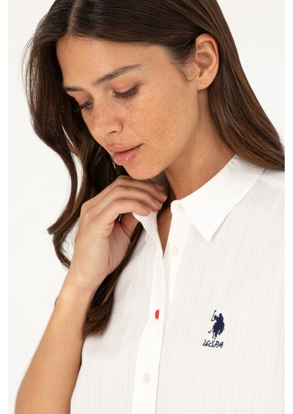 Kadın Beyaz Gömlek Desenli 50283427-VR013 fiyatları