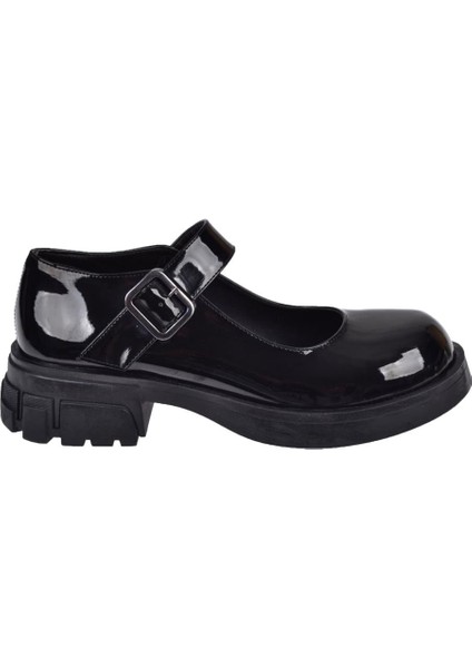 Tokalı Kadın Ayakkabı SMS-3902 Siyah Rugan fiyatları