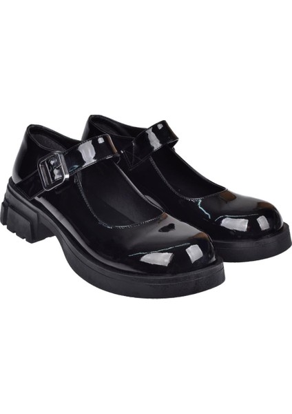 Tokalı Kadın Ayakkabı SMS-3902 Siyah Rugan fırsatları