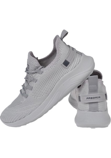 Hafif Taban Kadın Spor Ayakkabı Sneaker DUM-062   Buz Gri