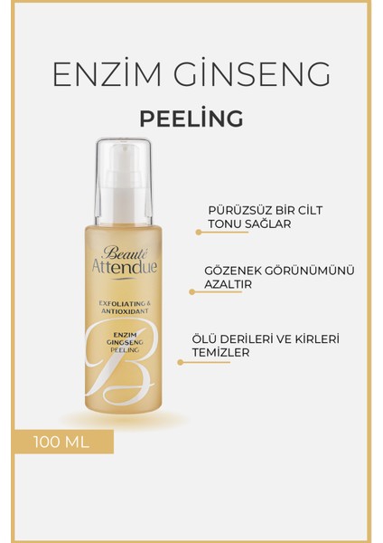 Enzim Gingseng Ölü Hücrelerden Arındırıcı, Aydınlatıcı, Ton Eşitleyici Peeling fiyatları
