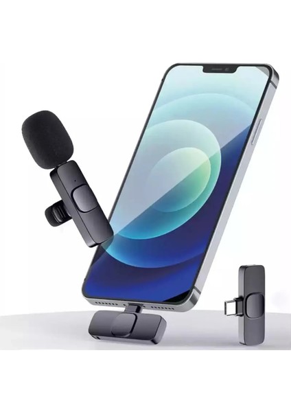 Android ve iOS Uyumlu Yaka Mikrofonu