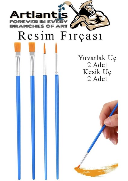 30 x 30 Tuval Seti 1 Paket Masa Üstü Şövale Mydido Akrilik Boya Plastik Spatula Resim Fırçası Palet Ponpon Sünger Fırça