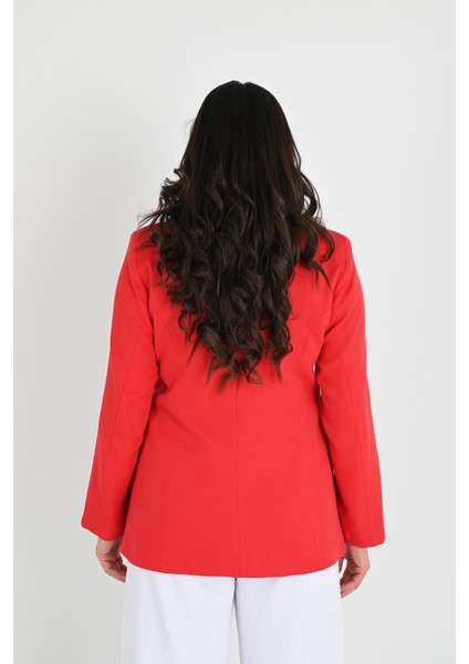 Kadın Astarlı Büyük Beden Blazer Ceket 0101-1 indirimleri