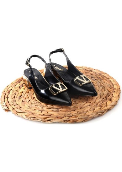 Sprs 02828 4 Cm Topuklu Kadın Arkası Açık Stiletto Ayakkabı fırsatları