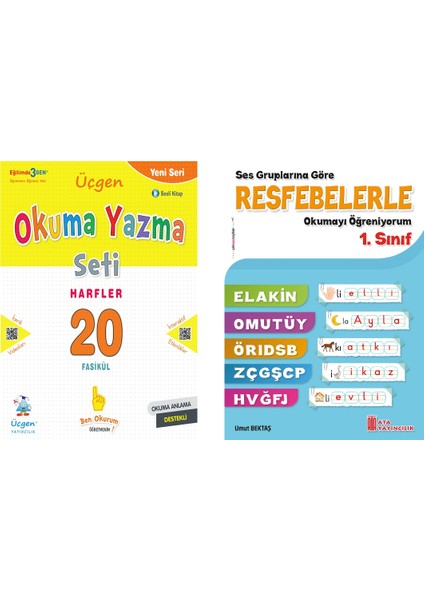 1.sınıf Hazırlık 20 Fasikül Harfler + Resfebelerle Okumayı Öğreniyorum