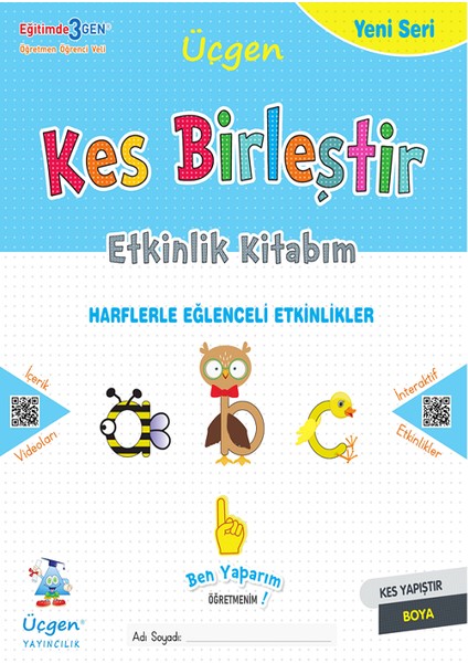 1.sınıf Hazırlık Kes Birleştir Etkinlik Kitabı + Resfebelerle Okumayı Öğreniyorum