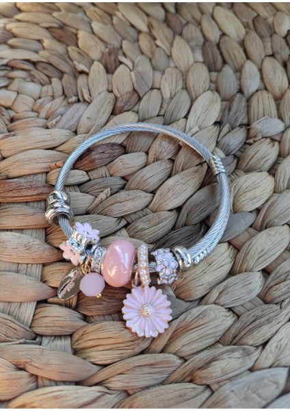 Tekno Trust Zirkon Taş Çelik Charm Bileklik Çelik Gümüş fiyatları