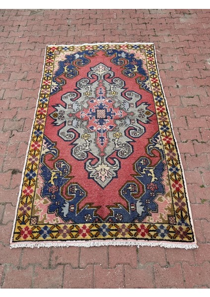 139X230 cm Eski El Dokuma Büyük Yün Anadolu Kilim