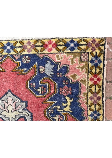 139X230 cm Eski El Dokuma Büyük Yün Anadolu Kilim