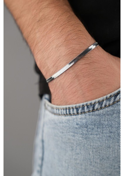 Tekno Trust Çok Renkli Erkek Deri Bileklik Çelik Kilit Renk Atmaz Çelik Zirkon Taş