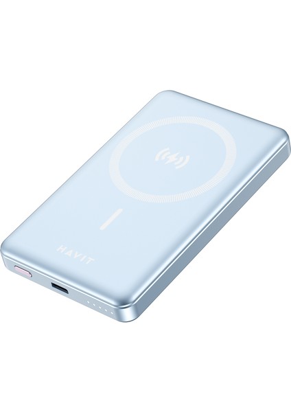 10000 mAh Magsafe Manyetik Kablosuz Powerbank Ultra Ince 20W, Iphone Uyumlu