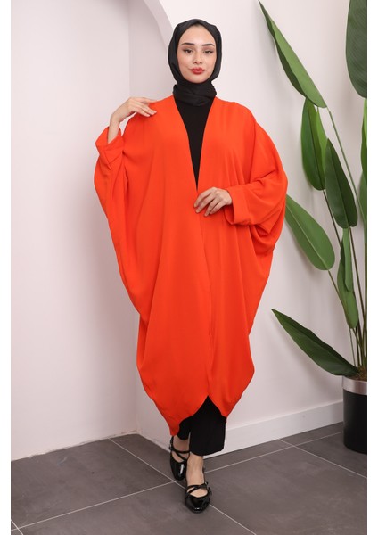 İmaj Butik Orange Kol Detaylı Salaş Kimono