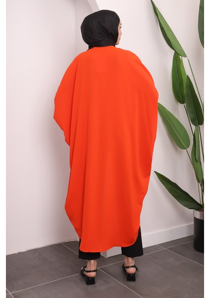 İmaj Butik Orange Kol Detaylı Salaş Kimono