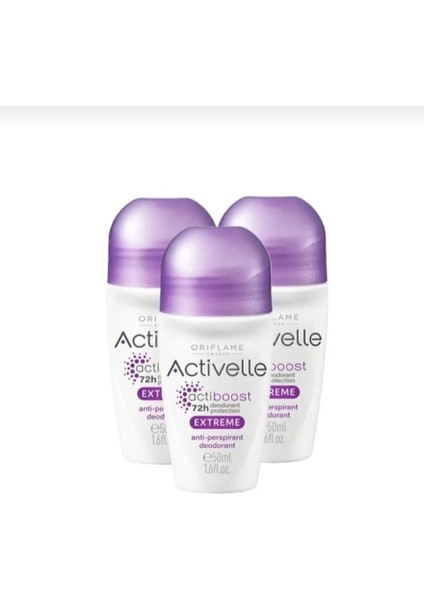Activelle Extreme Anti-Perspirant Roll-On 3 Adet