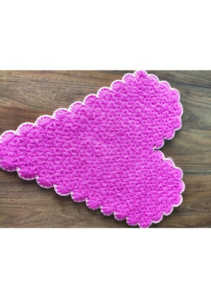 El Örgüsü Çeyizlik Pembe Kalpli Lif fiyatları