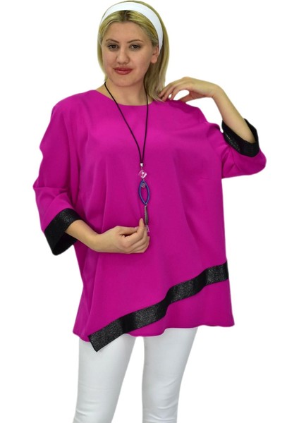 Kadın Fuşya Pembe Bluz BGL-ST03716