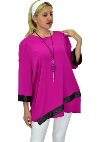 Kadın Fuşya Pembe Bluz BGL-ST03716 modelleri