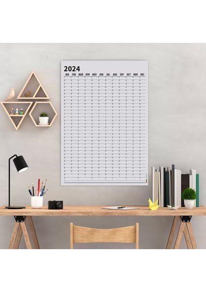 Gri Renk 2025 Yıllık Planlama Takvim, 2025 Yılı Duvar Takvimi, Yıllık Planlayıcı