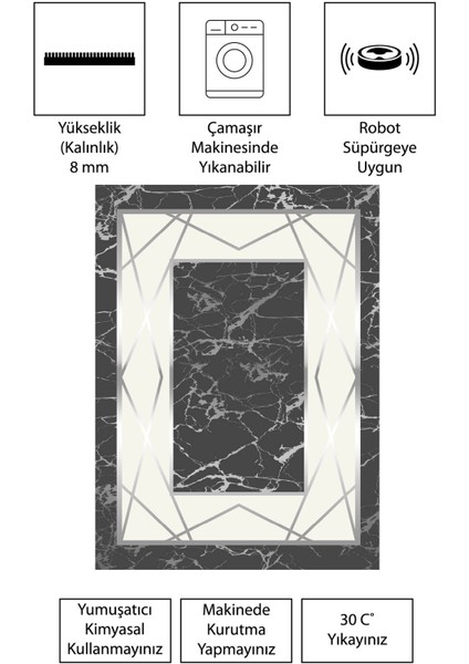 Modern Dijital Baskı Dört Mevsim Yıkanabilir Kaymaz Taban Salon Halısı Mutfak Halısı Yolluk Yvc fırsatları