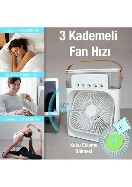 Hava Nemlendirici Buhar Makinesi Su Soğutmalı Vantilatör Yeşil modelleri