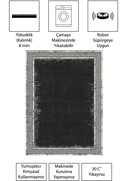 Modern Dijital Baskı Dört Mevsim Yıkanabilir Kaymaz Taban Salon Halısı Mutfak Halısı Yolluk Yvc fırsatları