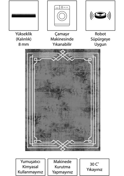 Modern Dijital Baskı Dört Mevsim Yıkanabilir Kaymaz Taban Salon Halısı Mutfak Halısı Yolluk Yvc fırsatları