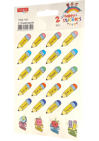 TNX-101 Ödül Etiketi – Renkli (2 Syf)