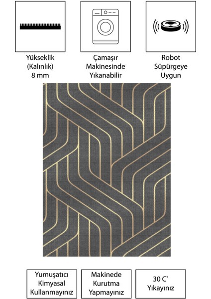 Modern Dijital Baskı Dört Mevsim Yıkanabilir Kaymaz Taban Salon Halısı Mutfak Halısı Yolluk Vvc fırsatları