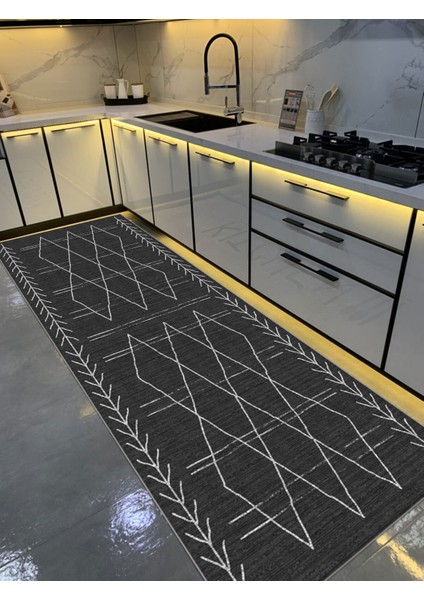 Modern Dijital Baskı Dört Mevsim Yıkanabilir Kaymaz Taban Salon Halısı Mutfak Halısı Yolluk Vvc