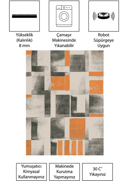 Modern Dijital Baskı Dört Mevsim Yıkanabilir Kaymaz Taban Salon Halısı Mutfak Halısı Yolluk Vvc fırsatları