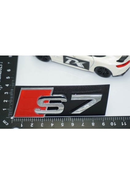 S7 Gümüş Kırmızı 3D Ön Panjur Logo Audi Ile Uyumlu modelleri