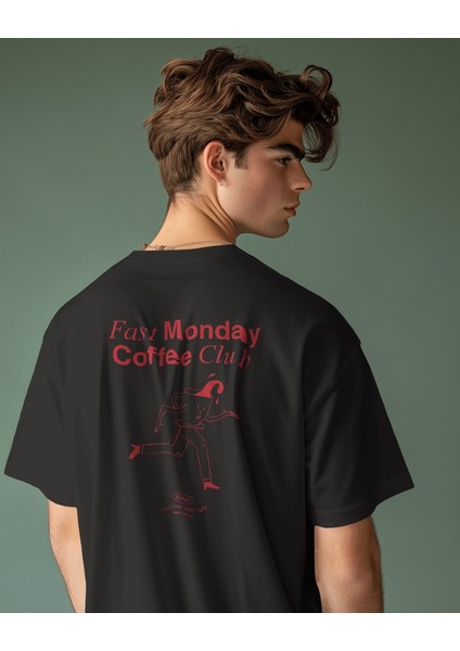 Fast Monday Club Tasarım Relaxed Fit Erkek Tişört