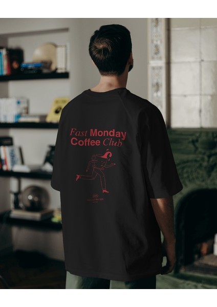 Fast Monday Club Tasarım Relaxed Fit Erkek Tişört