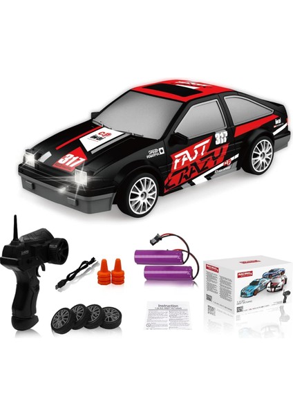 Uzaktan Kumandalı Full Fonksiyon 2.4g Şarjlı 1:24 Drift Araba