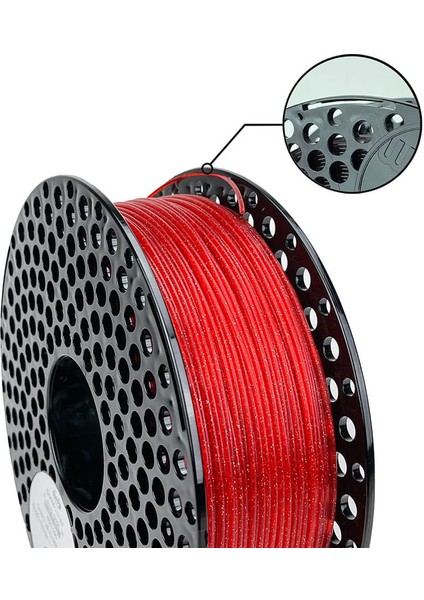 Azure Film Azurefilm Pla 1.75MM Simli Kırmızı 1000G Filament