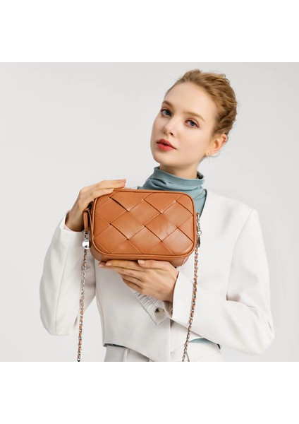 Kadın Çanta Zinciri Sonbahar ve Kış Çantası Kadın Modası Eşkenar Dörtgen Dokuma Çanta Çapraz Askılı Çanta (Yurt Dışından) fiyatları